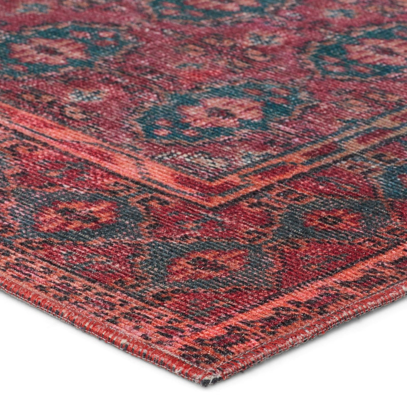 media image for kalinar damask dark red blue area rug by jaipur living rug154703 3 266