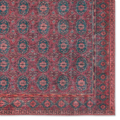 product image for kalinar damask dark red blue area rug by jaipur living rug154703 1 23