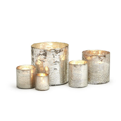 product image of Argent Antiqued Silver Candleholder Vase Set Of 5 By Tozai Hit035 Sis5 1 550