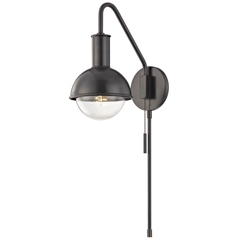 media image for riley 1 light wall sconce with plug by mitzi 2 243