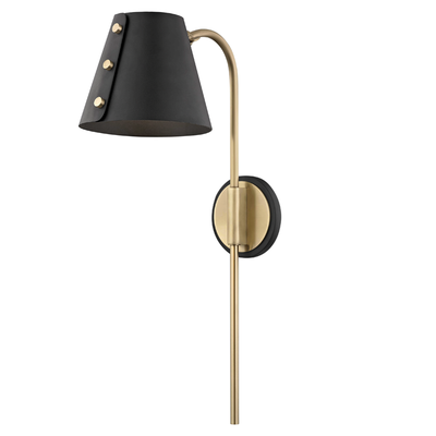 product image for meta 1 light wall sconce with plug by mitzi 1 23