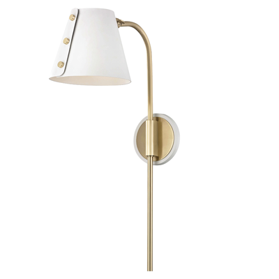 product image for meta 1 light wall sconce with plug by mitzi 2 87