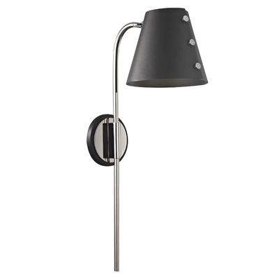product image for meta 1 light wall sconce with plug by mitzi 3 6