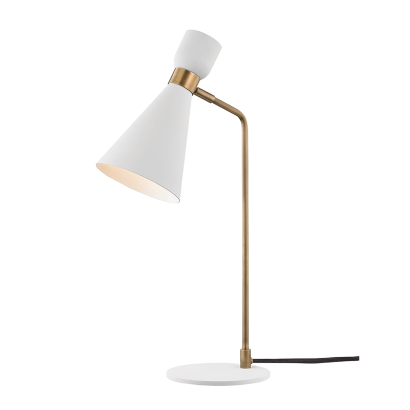 media image for willa 1 light table lamp by mitzi hl295201 agb wh 1 23