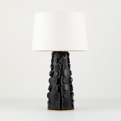 product image for naomi 1 light table lamp by mitzi hl335201 blk gl 5 28