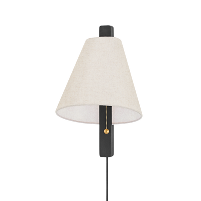 product image for ellen 1 light plug in sconce by mitzi hl636201 agb wca 1 6