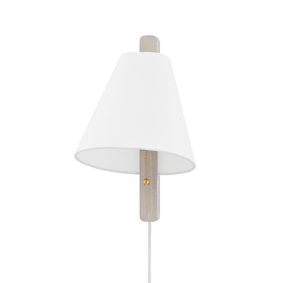 product image for ellen 1 light plug in sconce by mitzi hl636201 agb wca 2 40