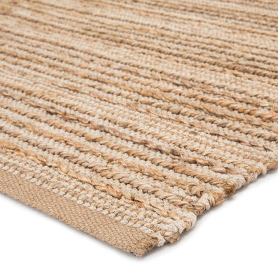 product image for Clifton Natural Solid Tan & White Area Rug 2