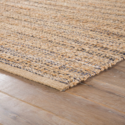 product image for Canterbury Natural Solid Tan & Black Area Rug 15