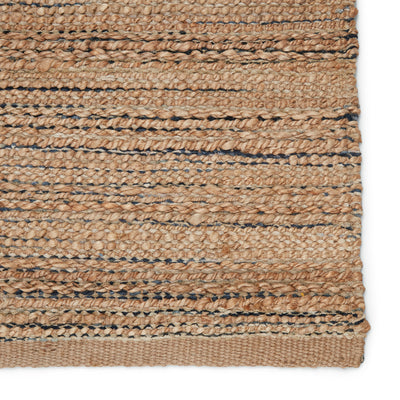 product image for Canterbury Natural Solid Tan & Black Area Rug 5