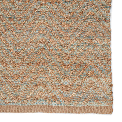 product image for reap chevron rug in candied ginger frosty green design by jaipur 9 96