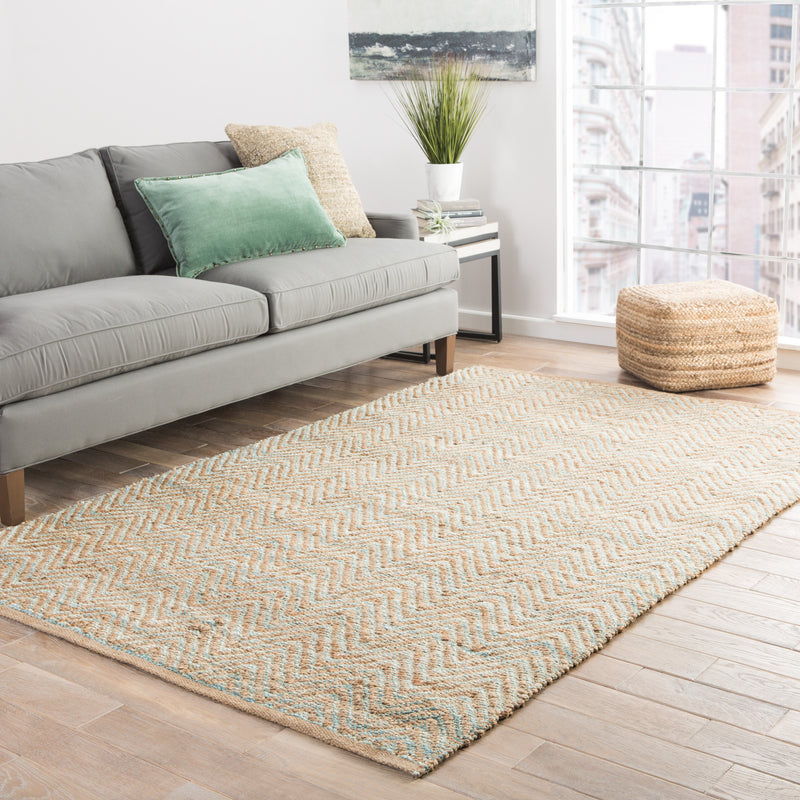 media image for reap chevron rug in candied ginger frosty green design by jaipur 10 283