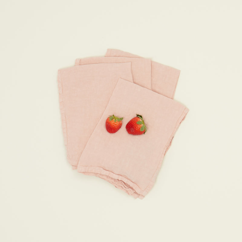 media image for Set of 4 Simple Linen Napkins in Various Colors by Hawkins New York 242