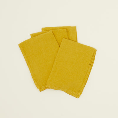 product image for Set of 4 Simple Linen Napkins in Various Colors by Hawkins New York 65