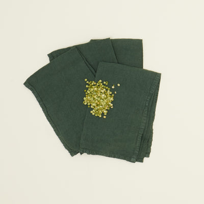product image for Set of 4 Simple Linen Napkins in Various Colors by Hawkins New York 58