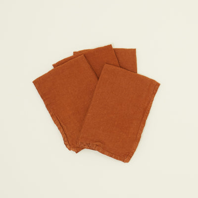 product image for Set of 4 Simple Linen Napkins in Various Colors by Hawkins New York 48