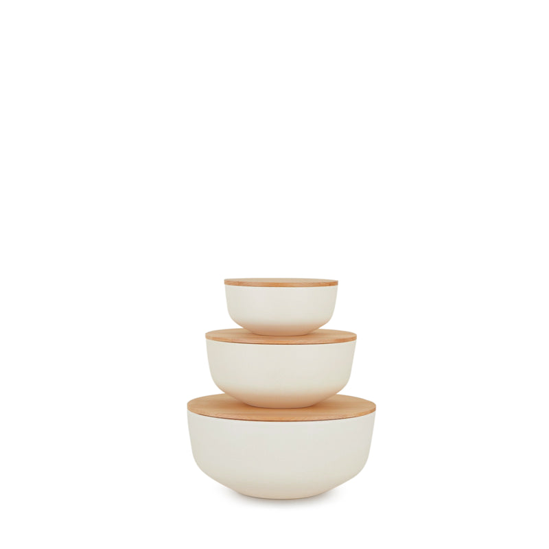 media image for Essential Lidded Bowls - Set of 3in Various Colors by Hawkins New York 299