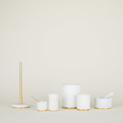 product image for Mara Marble + Brass Creamer by Hawkins New York 2