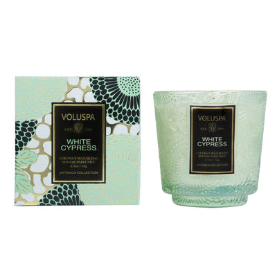 product image for white cyprus petite pedestal candle 2 17