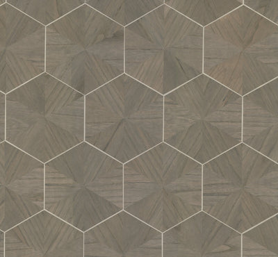 product image for Hexagram Wood Veneer Wallpaper in Caper 17