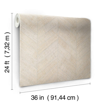 product image for Atelier Herringbone Wallpaper in White 45