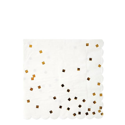product image for gold square confetti large napkins by meri meri 1 11