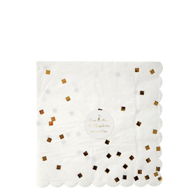 product image for gold square confetti large napkins by meri meri 2 52