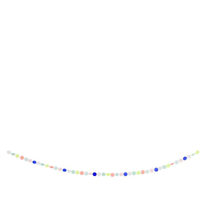 media image for rainbow confetti garland by meri meri 1 273