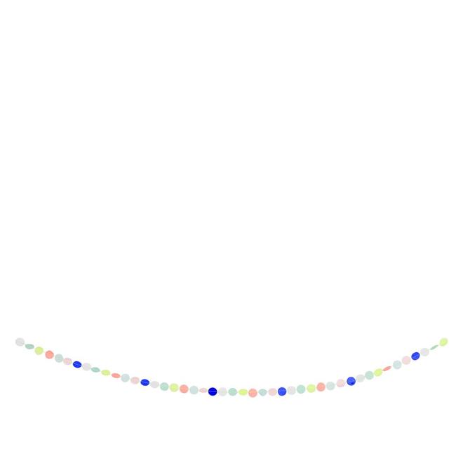 media image for rainbow confetti garland by meri meri 1 273