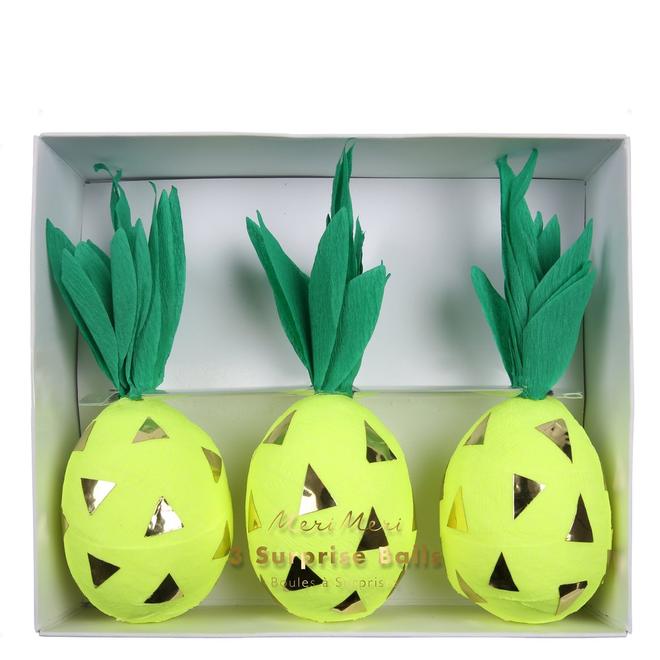 media image for pineapple surprise balls by meri meri 1 289