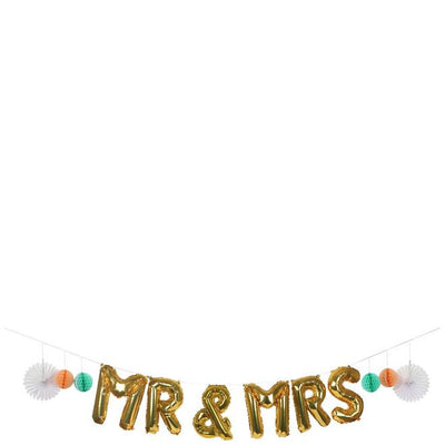 product image of mr mrs balloon garland by meri meri 1 553