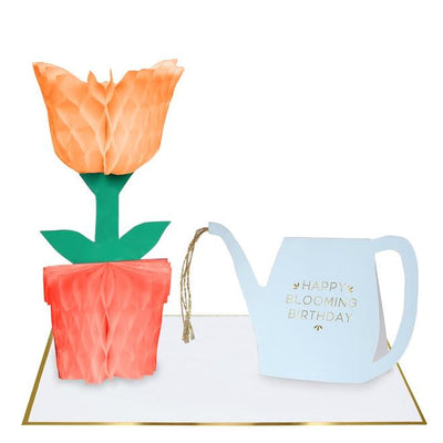 product image for flower water jug honeycomb card by meri meri 1 63