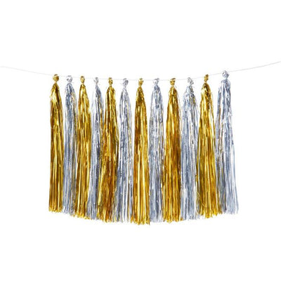 product image of gold silver tassel garland by meri meri 1 591