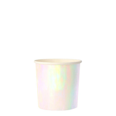 product image of iridescent tumbler cups by meri meri 1 562
