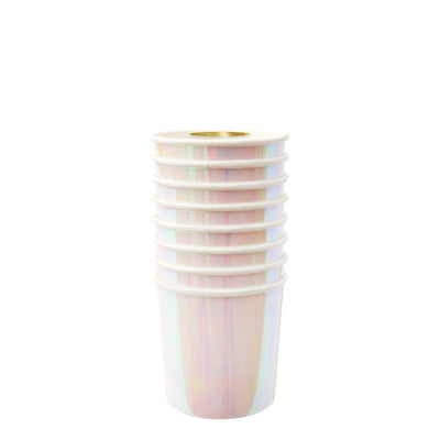 product image for iridescent tumbler cups by meri meri 2 36
