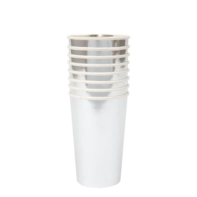 product image for silver highball cups by meri meri 2 36