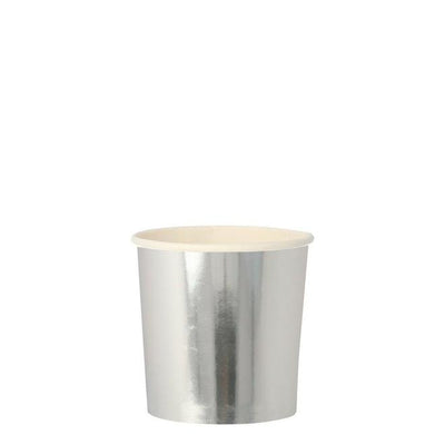product image of silver tumbler cups by meri meri 1 547