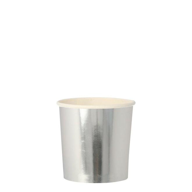 media image for silver tumbler cups by meri meri 1 274