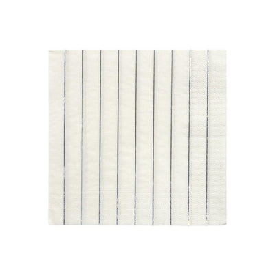 product image of silver stripe large napkins by meri meri 1 533