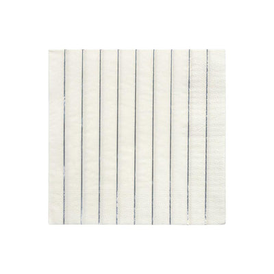 product image of silver stripe large napkins by meri meri 1 538