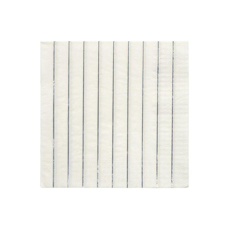 media image for silver stripe large napkins by meri meri 1 228