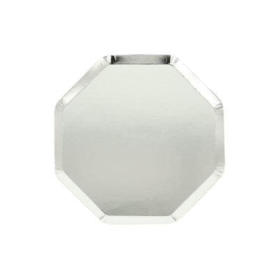 product image of silver cocktail plates by meri meri 1 586