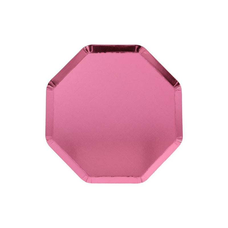 media image for metallic pink cocktail plates by meri meri 1 273