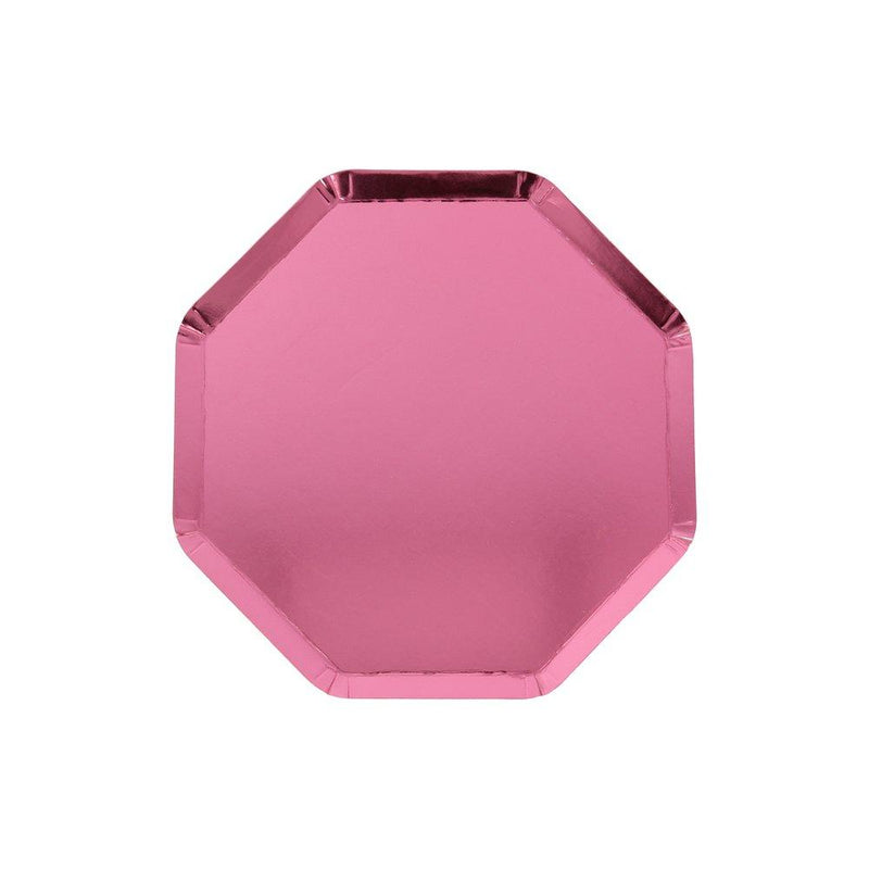 media image for metallic pink cocktail plates by meri meri 1 222