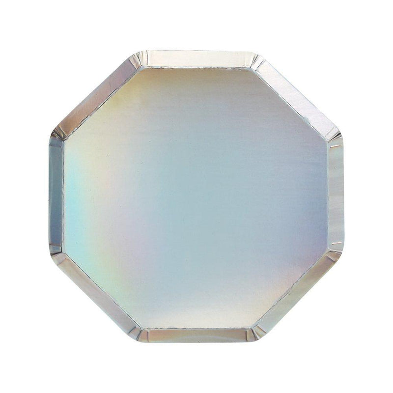 media image for silver holographic side plates by meri meri 1 281
