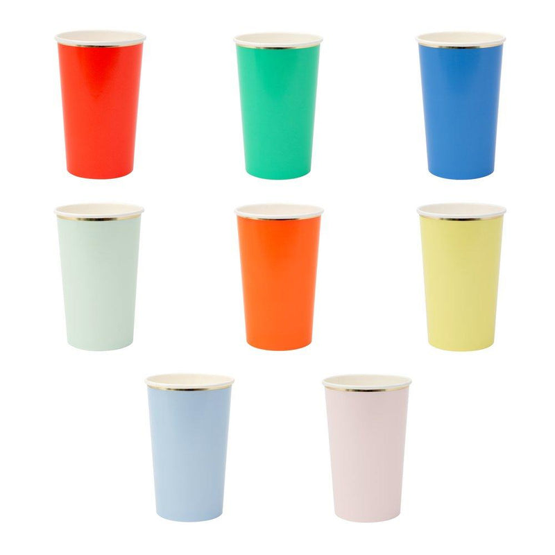 media image for party palette highball cups by meri meri 1 266