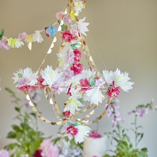 media image for lilac blossom chandelier by meri meri 6 222