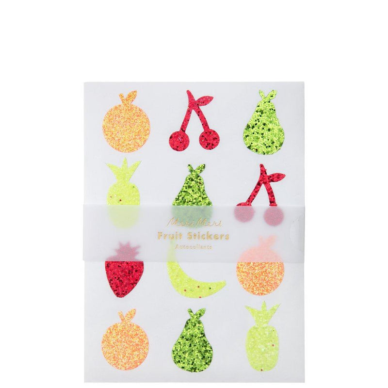 media image for glitter fruit sticker sheets by meri meri 1 256