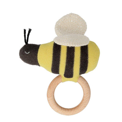 product image of bumblebee baby rattle by meri meri 1 524