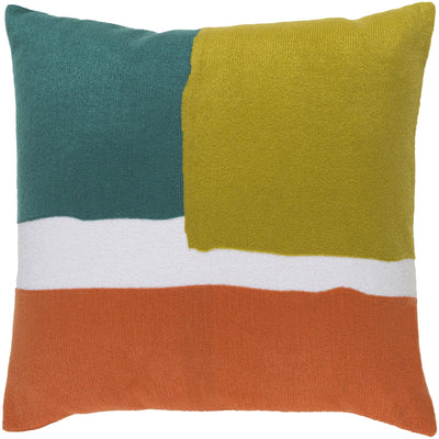 product image for Harvey HV-004 Woven Pillow in Bright Orange & Lime by Surya 78